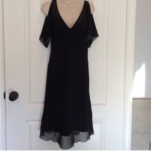 ABS by Allen Schwartz Black Cocktail Dress  Size 6